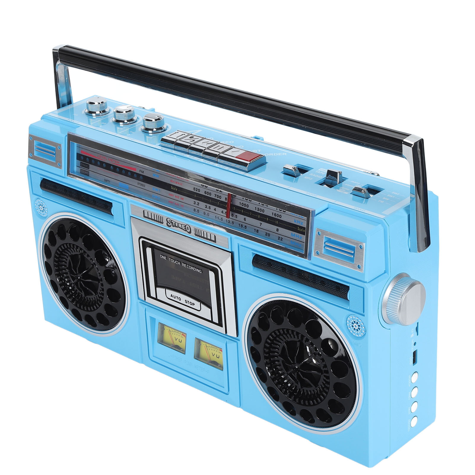 Ретро кассетный плеер с Bluetooth, FM, MW, SW1, SW2, 4 диапазона, для пожилых и детей