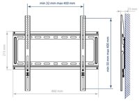 Кронштейн на стену Kromax IDEAL-3 black