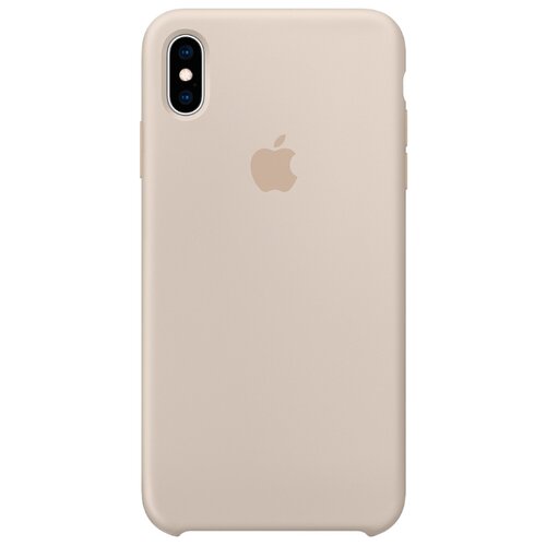 фото Чехол-накладка apple силиконовый для iphone xs max бежевый