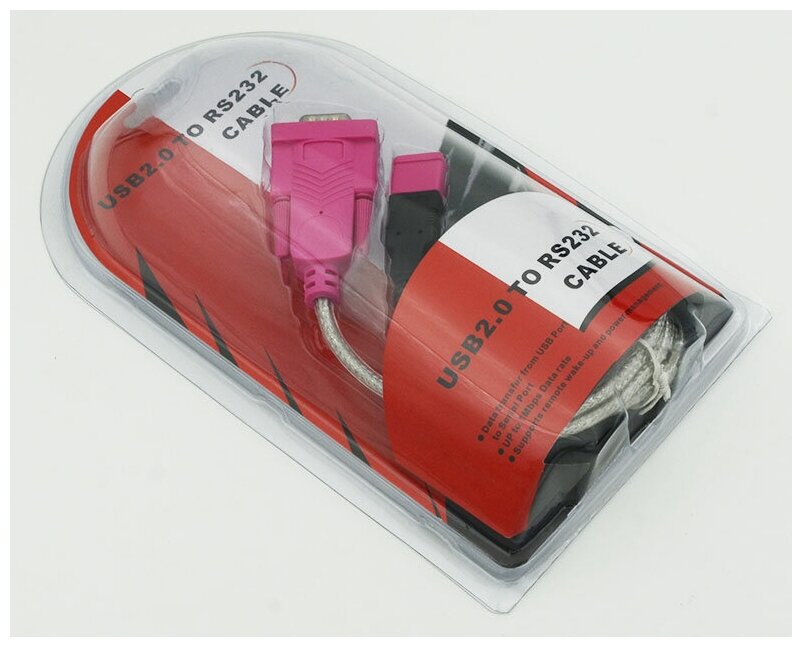 Кабель USB A(m)/COM 9pin (m) 1.2м. (плохая упаковка) Noname - фото №1