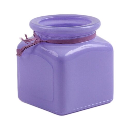 Заготовка для декорирования NiNaGlass Ваза Квадрато цветное стекло 9 х 9 х 10 см сиреневый 92-610-10 4840157463 732₽