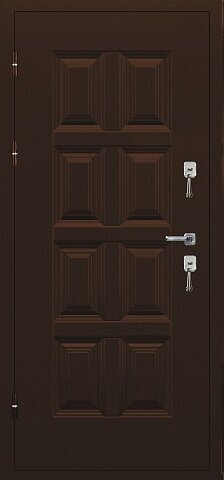 Входная дверь Винтер с терморазрывом Дуб беленый 980*2066, левая - фотография № 3