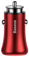 Автомобильная зарядка Baseus Dual-USB Car Charger 4.8A CCALL-GB01/GB09 черный