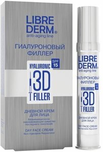 Крем дневной Гиалуроновый филлер 3D Librederm/Либридерм 30мл SPF15