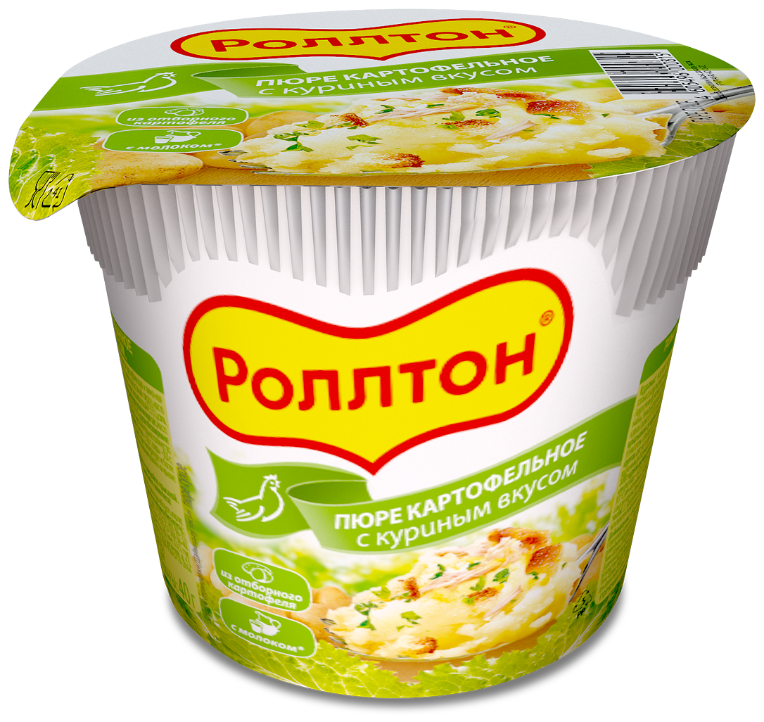 Пюре картофельное Роллтон куриное стак 40г