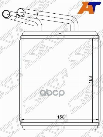 Радиатор Отопителя Салонаhyundai H-100/Porter 97- Sat арт. ST-HNP1-395-0