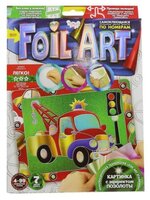 Danko Toys Аппликация цветной фольгой Foil Art по номерам Машинка (FAR-01-04)