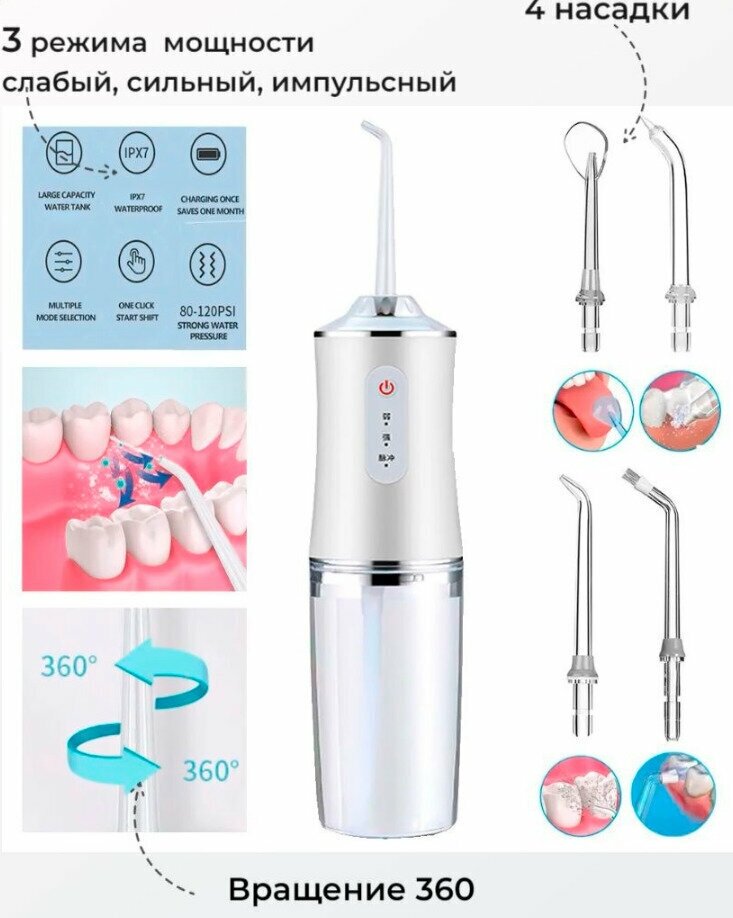 Ирригатор для полости рта портативный Oral Irrigator