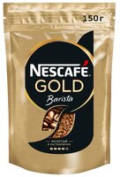 Кофе растворимый Nescafe Gold Barista с молотым кофе, пакет 400 г