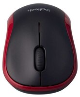 Мышь Logitech Wireless Mouse M185 Black-Red USB