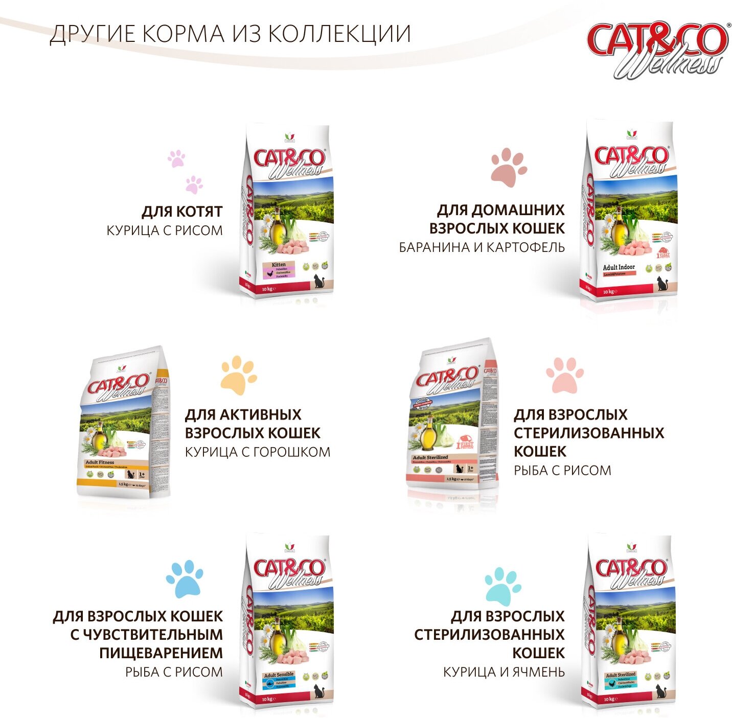 Wellness Cat&Co Adult Hairball корм для взрослых кошек для вывода шерсти (Курица и рис, 1,5 кг.) - фото №6