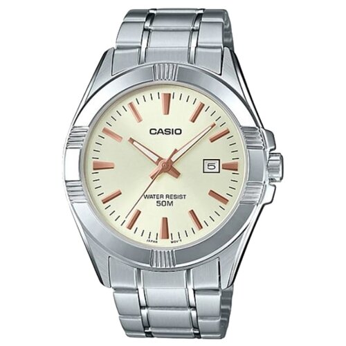 Наручные часы CASIO, белый, серебряный