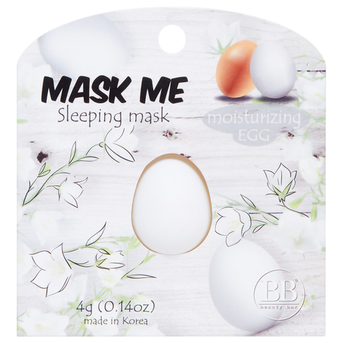 Ночная маска для лица Beauty Me, Korea, увлажняющая, яичная, 4 мл