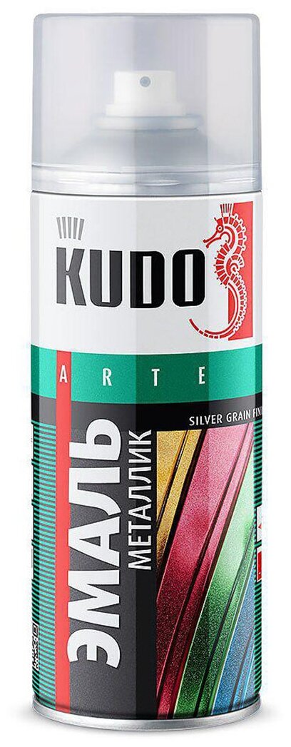 Аэрозольная краска эмаль Kudo металлик универсальная золото 520 мл Kudo 10435264 .