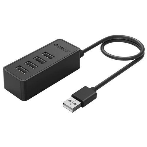 фото Usb-концентратор orico w5p-u2, разъемов: 4, черный