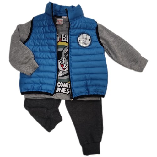 фото Тройка с жилетом синяя bugs bunny 80 бутик для малышей "мой ангелок"