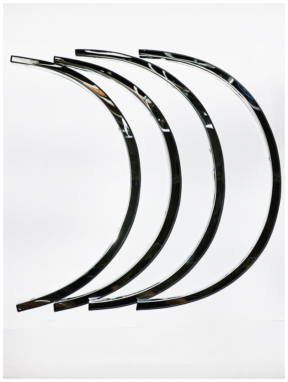 Хромированные накладки на арки колес Nissan Teana J31 2003-2008 короткие/ Ниссан Тиана J31 2003-2008 короткие