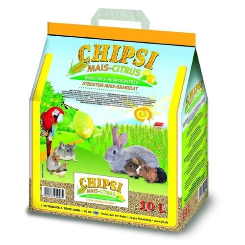 Наполнитель Chipsi Mais Citrus 10л*4,6кг Кукурузный ароматизированный carefresh chipsi original наполнитель подстилка натуральный бумажный для мелких домашних животных и птиц 14 л