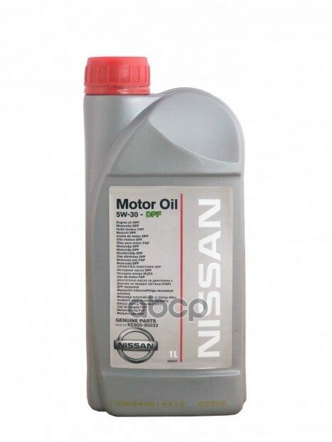 NISSAN 5W-30 1L Motor Oil Dpf Ke90090033r Масло Моторное Синтетическое Старый Номер, Новый Номер