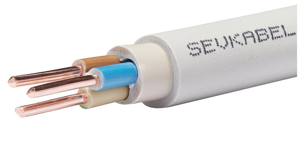 Кабель Севкабель NYMнг-LS 3x15 (100 м)