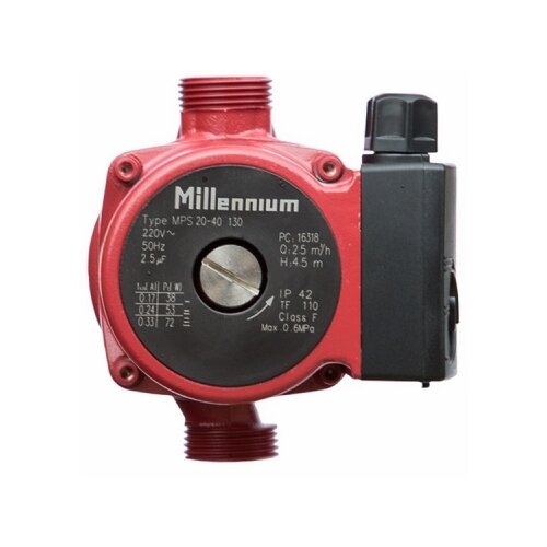 Циркуляционный насос Millennium MPS 20-60 (130 мм) (70 Вт) циркуляционный насос millennium mps 32 60 180 мм 60 вт