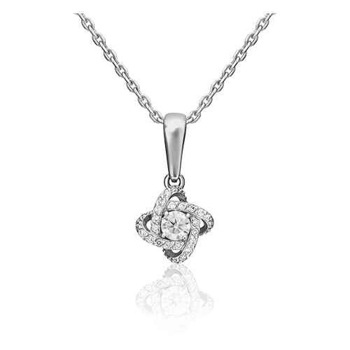 PLATINA jewelry Подвеска из белого золота с бриллиантами 03-0491-01-101-1120-30