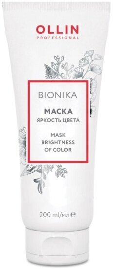 Маска для окрашенных волос Ollin Professional OLLIN BioNika Mask Brightness of Color Яркость цвета, 200 мл
