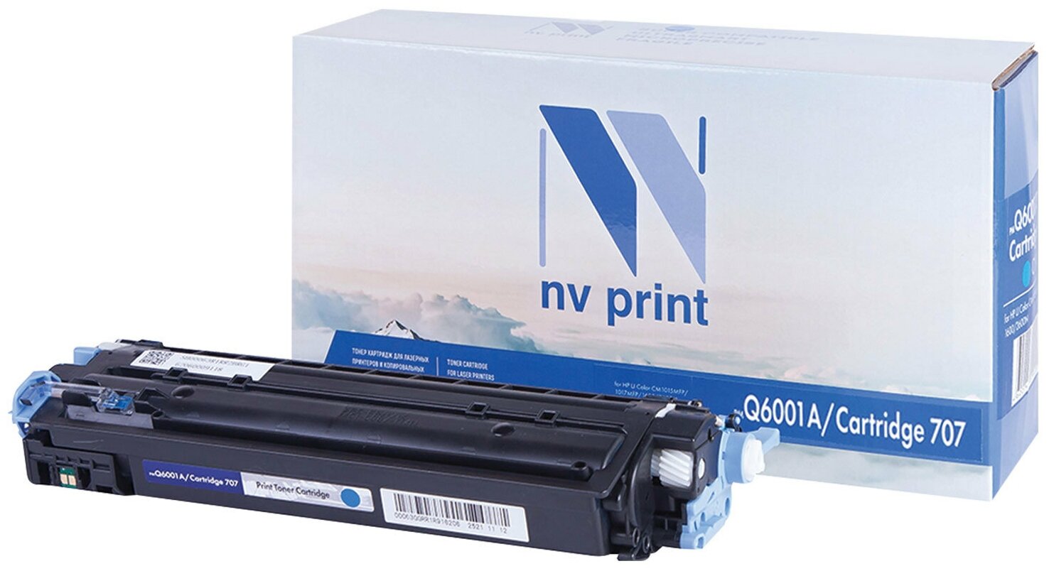 Картридж для лазерных принтеров NV PRINT HP ColorLaserJet CM1015, 2600, голубой, 2000 стр NV-Q6001A