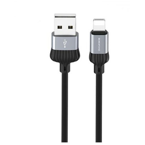 Кабель USB - Lightning Borofone BX28 Dignity, цвет серый кабель usb micro usb borofone bx28 dignity серый