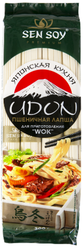 Лапша Sen Soy Японская кухня Udon пшеничная для приготовления Wok, 300 г