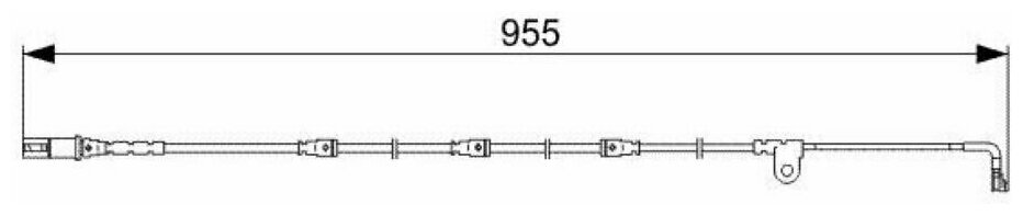 Датчик износа тормозных колодок передний Bosch 1987473028 для BMW X6 BMW X5