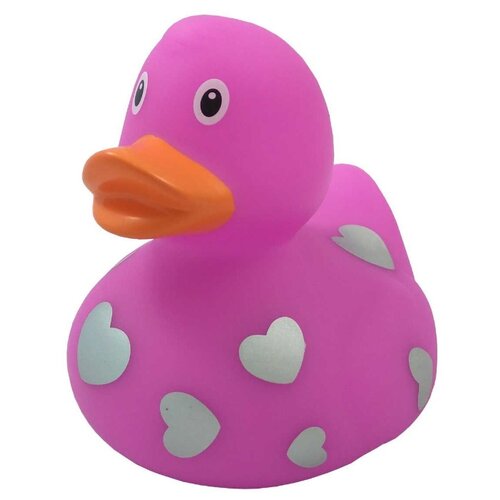 фото Игрушка для ванной FUNNY DUCKS Уточка с сердечками розовый