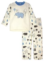 Пижама KotMarKot размер 98, белый/синий
