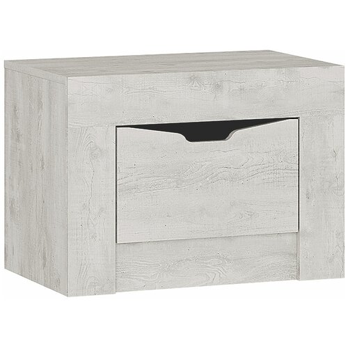 Прикроватная тумба Мебелони Леонардо ТБ-25 Бетон Пайн светлый Графит 4240₽