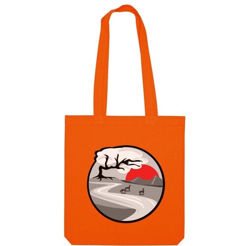 фото Сумка шоппер us basic, оранжевый