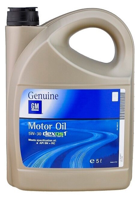 Купить Синтетическое моторное масло GENERAL MOTORS Dexos1 5W30 5 л по низкой цене с доставкой из Яндекс.Маркета