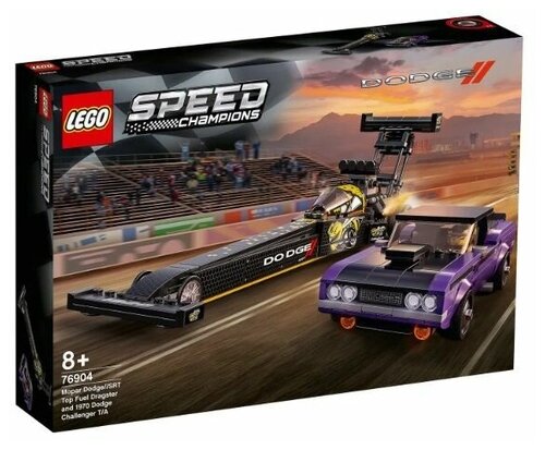 Конструктор Speed Champions Mopar Dodge SRT Top Fuel Dragster and 1970 Dodge Challenger