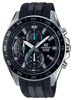 Наручные часы CASIO Edifice EFV-550P-1A, черный, серебряный