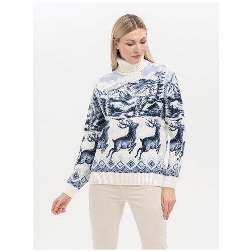 Женский зимний свитер с оленями Pulltonic