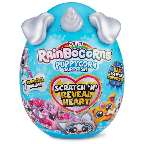 Плюш-сюрприз мини в яйце ZURU RainBocoRns Puppycorn, плюшевая игрушка с аксессуарами, микс T20716