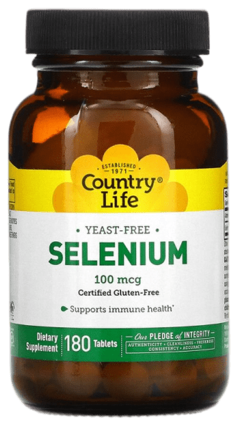 Селен (Selenium) Country Life 100 мкг 180 таблеток