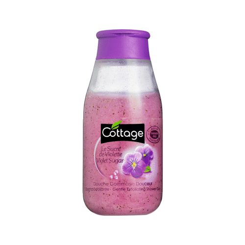 Гель для душа COTTAGE «EXFOLIATING SHOWER GEL VIOLET SUGAR», Фиалка, отшелушивающий, 270мл