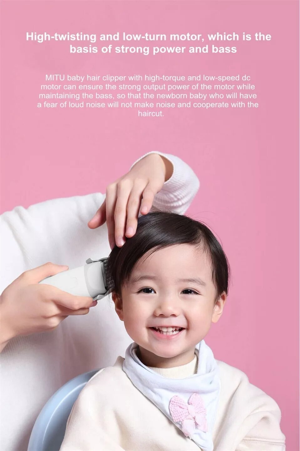Машинка для стрижки Xiaomi MITU Rice Rabbit Baby Hair Clipper (DIEL0384) - фото №7