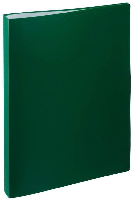 Папка файловая на 40 файлов Attache A4 25 мм зеленая (толщина обложки 0.4 мм) 710158