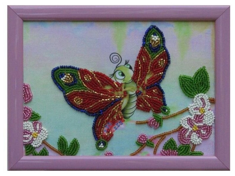 Рисунок на ткани Butterfly "Бабочка", 17x12 см