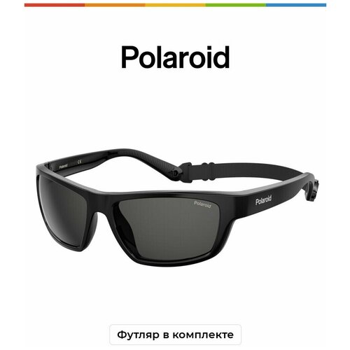 Солнцезащитные очки Polaroid Polaroid PLD 7037/S 807 M9 PLD 7037/S 807 M9, черный солнцезащитные очки polaroid прямоугольные оправа пластик с защитой от уф поляризационные для мужчин коричневый