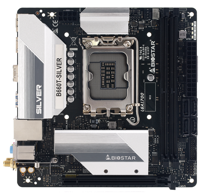 Материнская плата Esonic Biostar B660T-SILVER (LGA1700, mini-ITX)