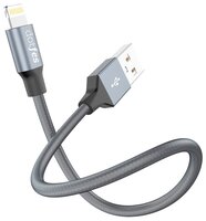 Кабель Dotfes Frosted USB - Lightning (A03) 0.2 м tarnish