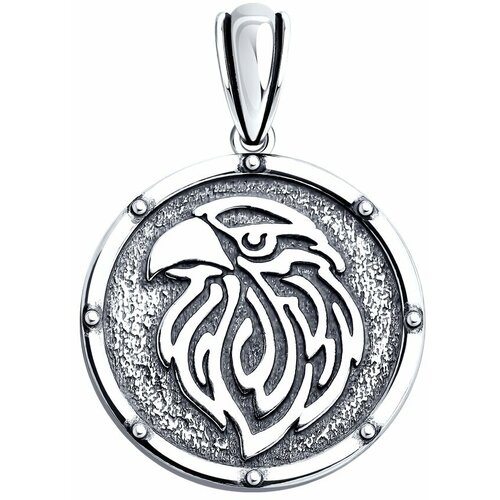 фото Подвеска diamant online, серебро, 925 проба, чернение