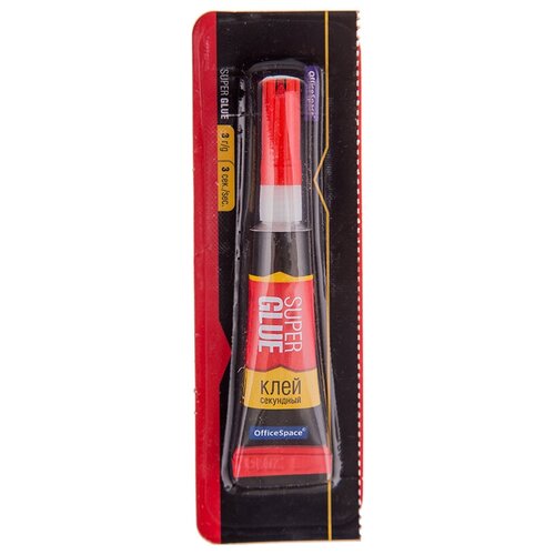 Клей секундный OfficeSpace Super Glue, 3 гр cупер клей маnnol 9822 super glue gel 3 гр гелевый